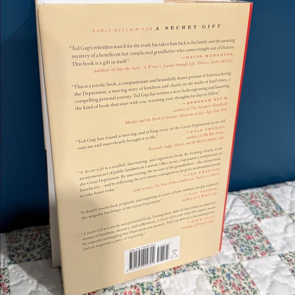 A Secret Gift by Ted Gup non-fiction hardcover has writing inside cover - Picture 3 of 4